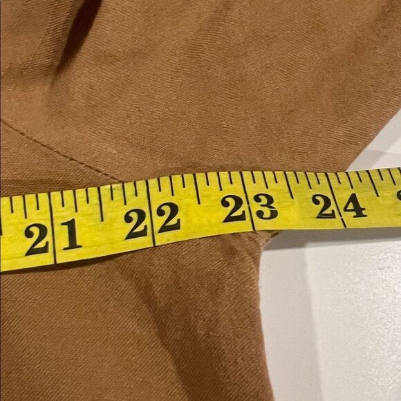 Ann Taylor LOFT Linen Blend Jumpsuit Size large Cargo Military Style - Picture 8 of 11